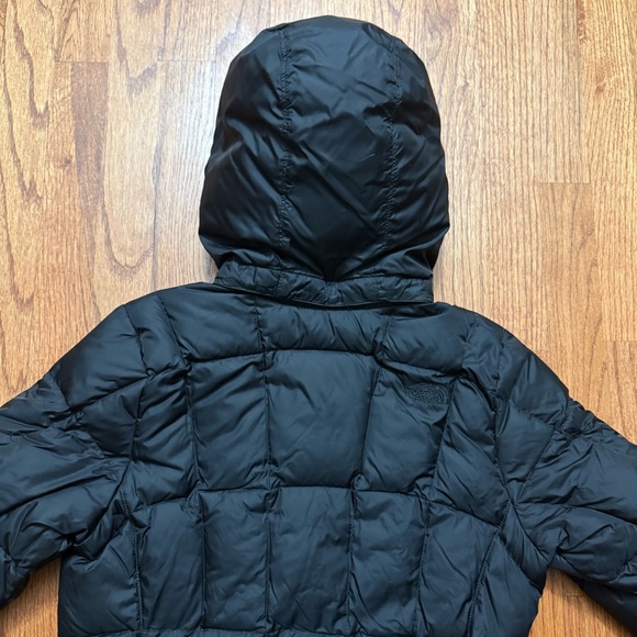 The North Face down quilted parka jacket winter coat in black size XS - Picture 12 of 16